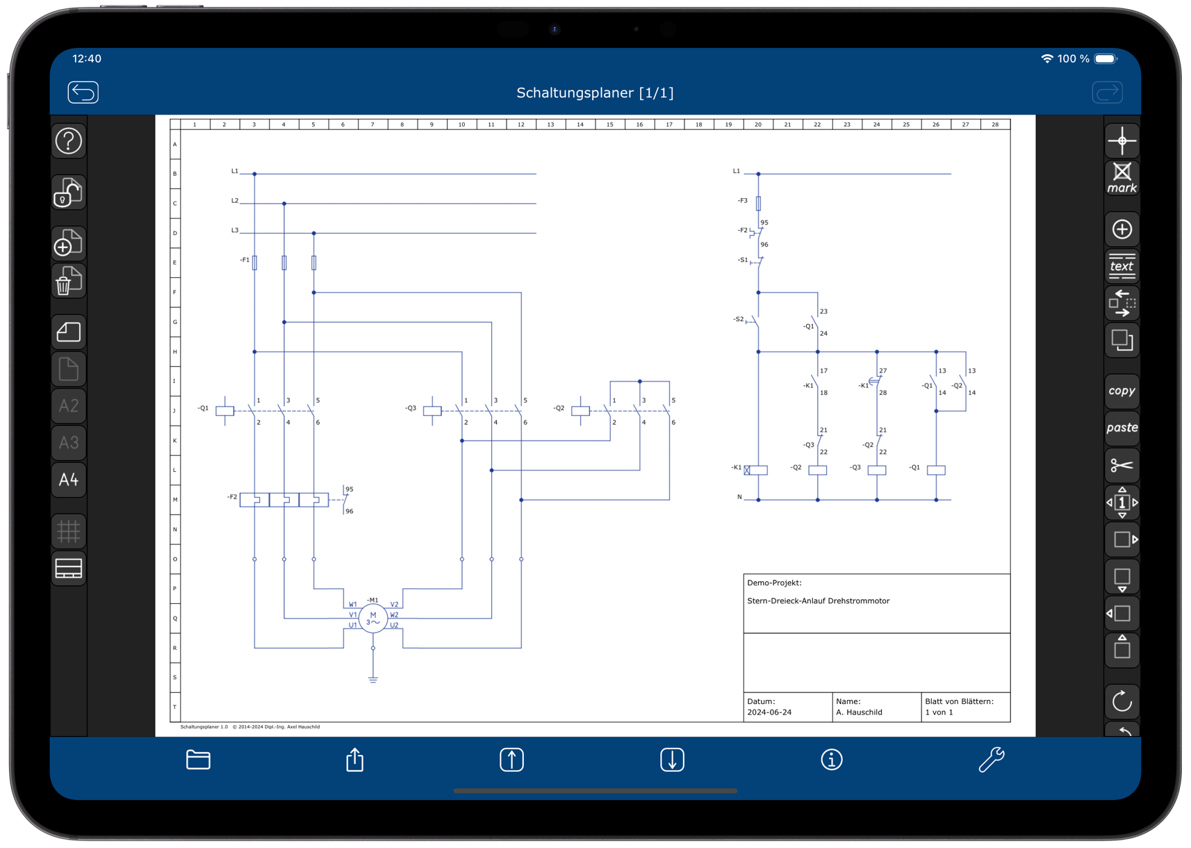 Schaltungsplaner iPad